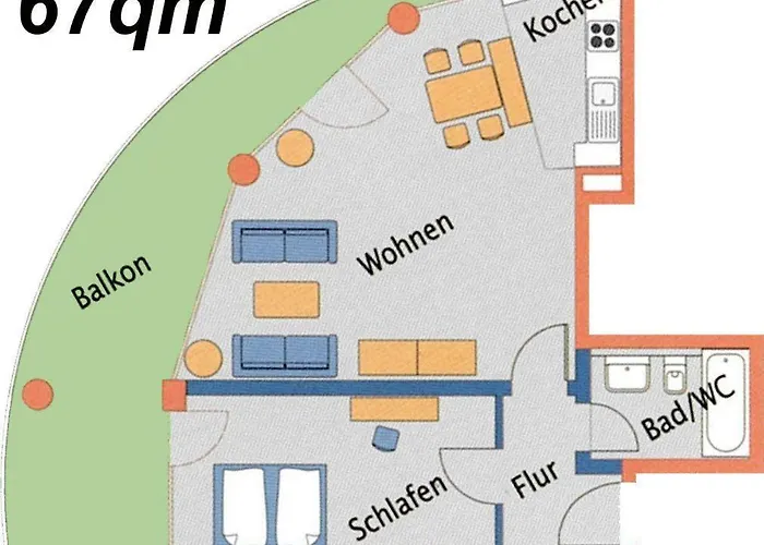 Strandhaus-nordseebrandung-fewo-a1-5 Lejlighed *